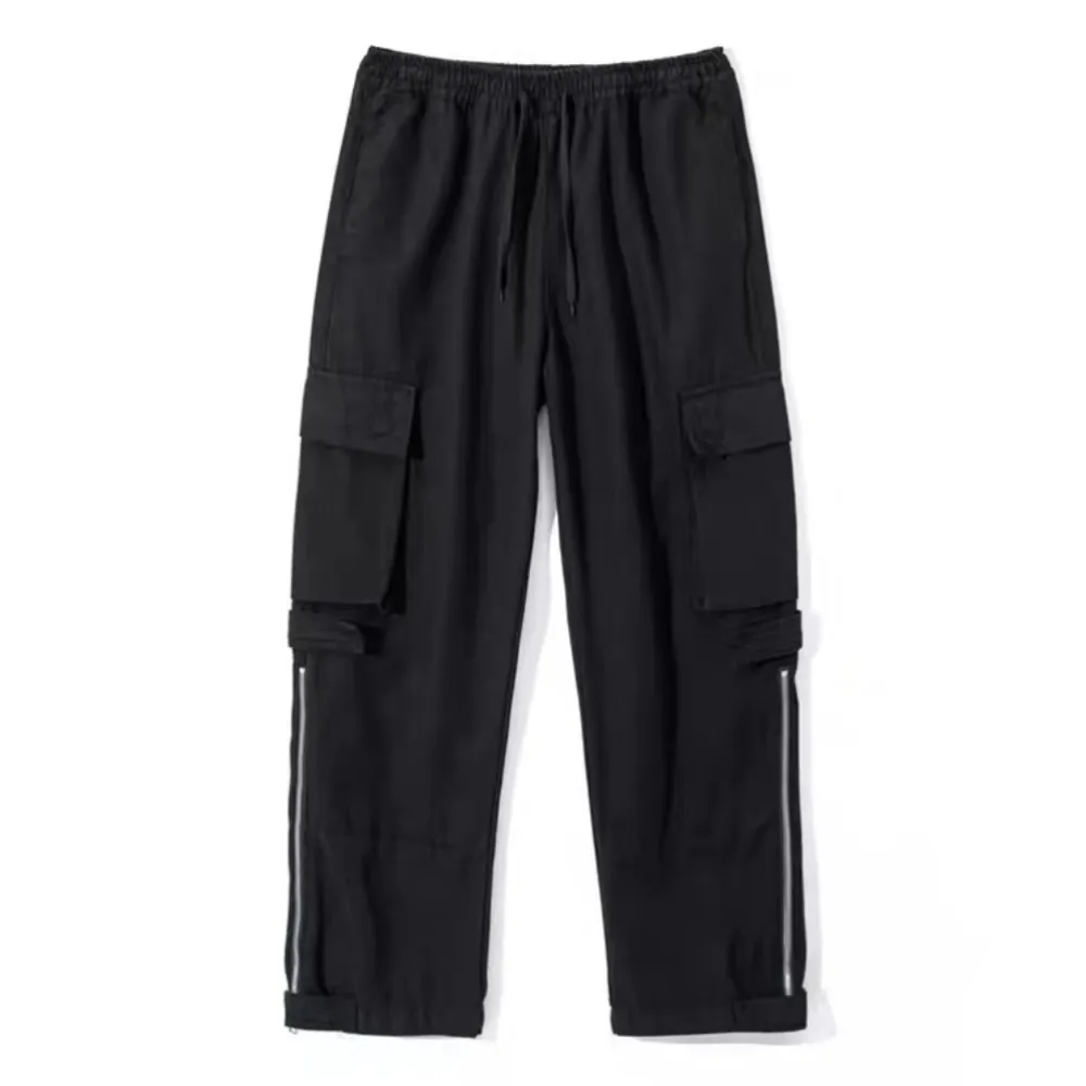 Casual Side Zip Cargo Pants