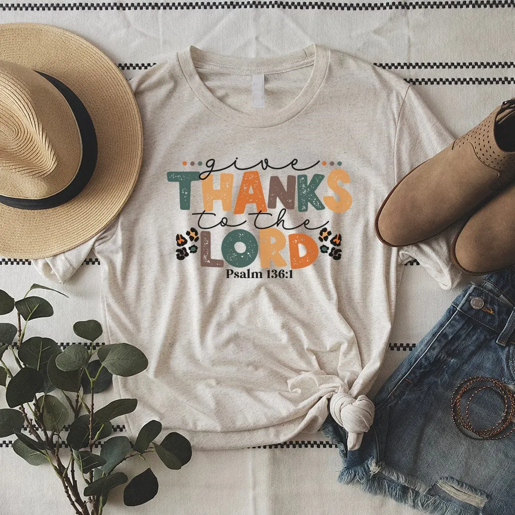 Give Thanks Fall Graphic T-Shirt - FA306
