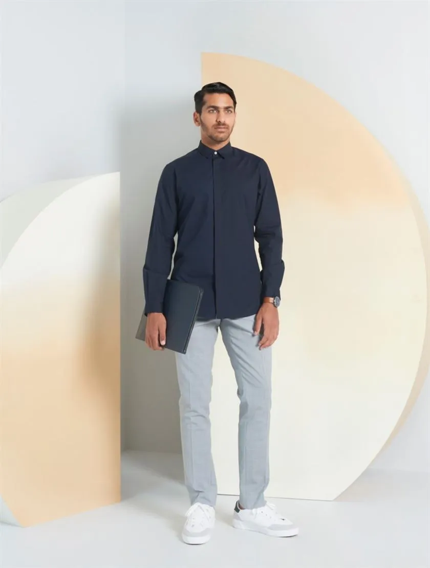 Perona   -   Mens-Shirts-Shirts-Finley-Pma-Ss24-350-S-Navy