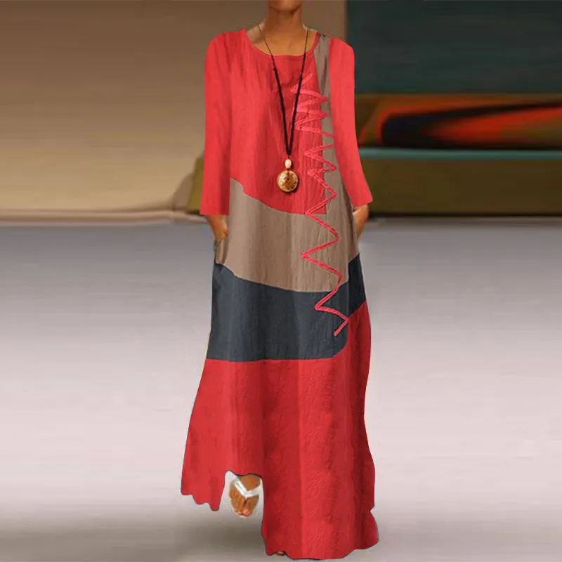 Plus Size Long Sleeves Vintage Dresses