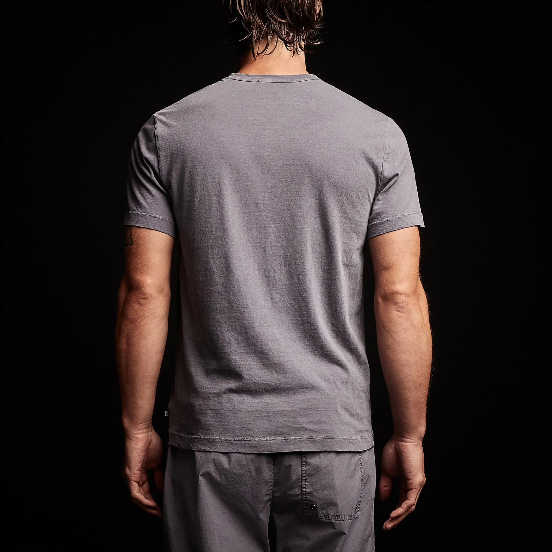 Short Sleeve Crew Neck - Flannel Pigment