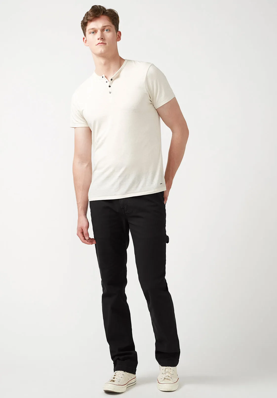 Straight Six Men's Carpenter Pants in Black - BM22945