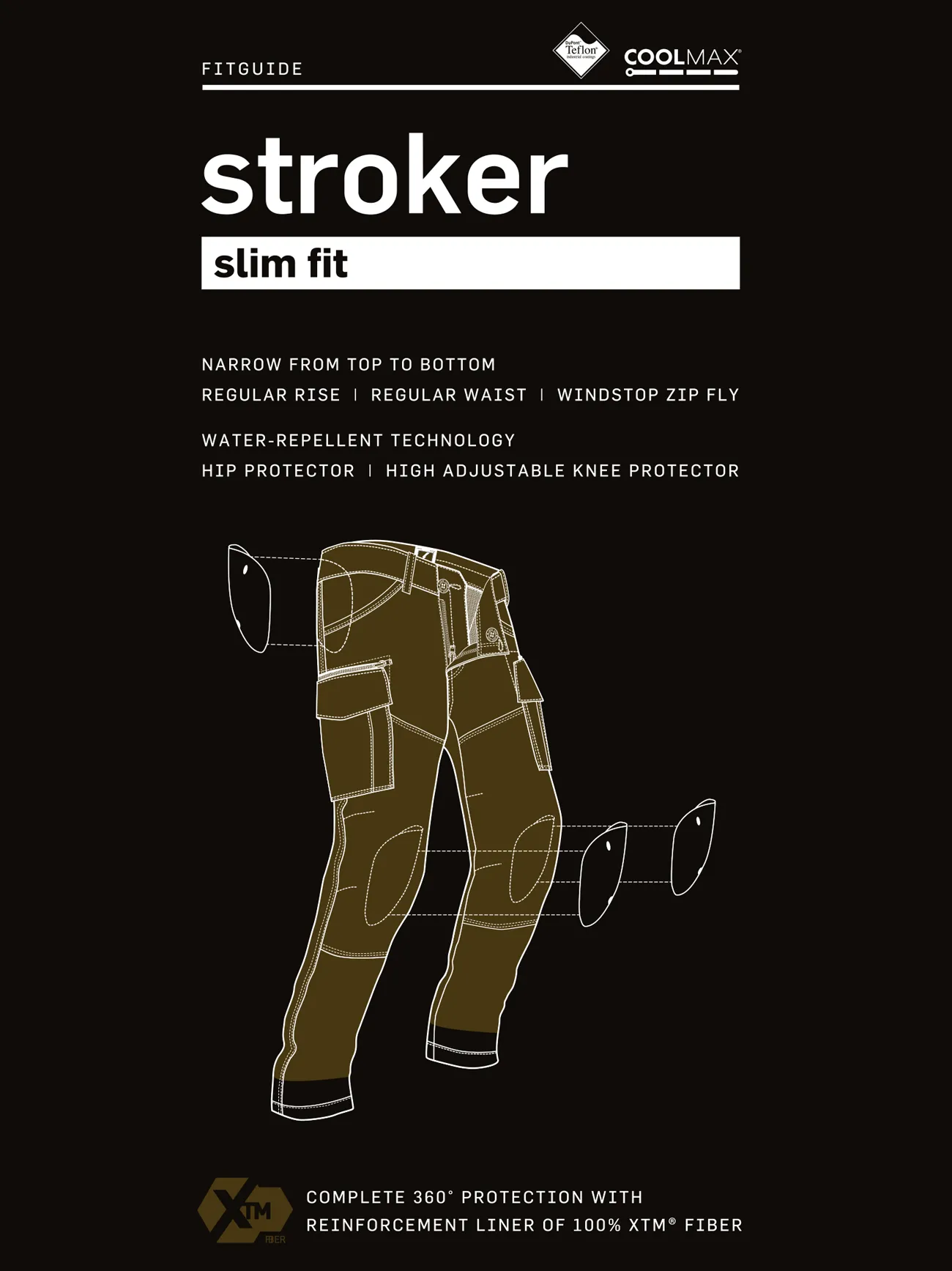 Stroker cargo Kevlar bukse camo